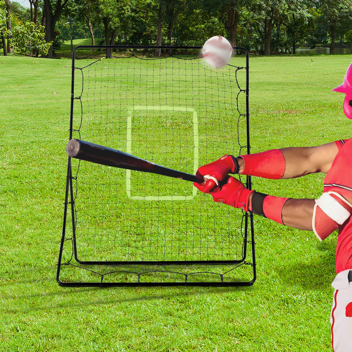 Baseball Rebounder Net Teens Adults Game Spot Softball Training Aid