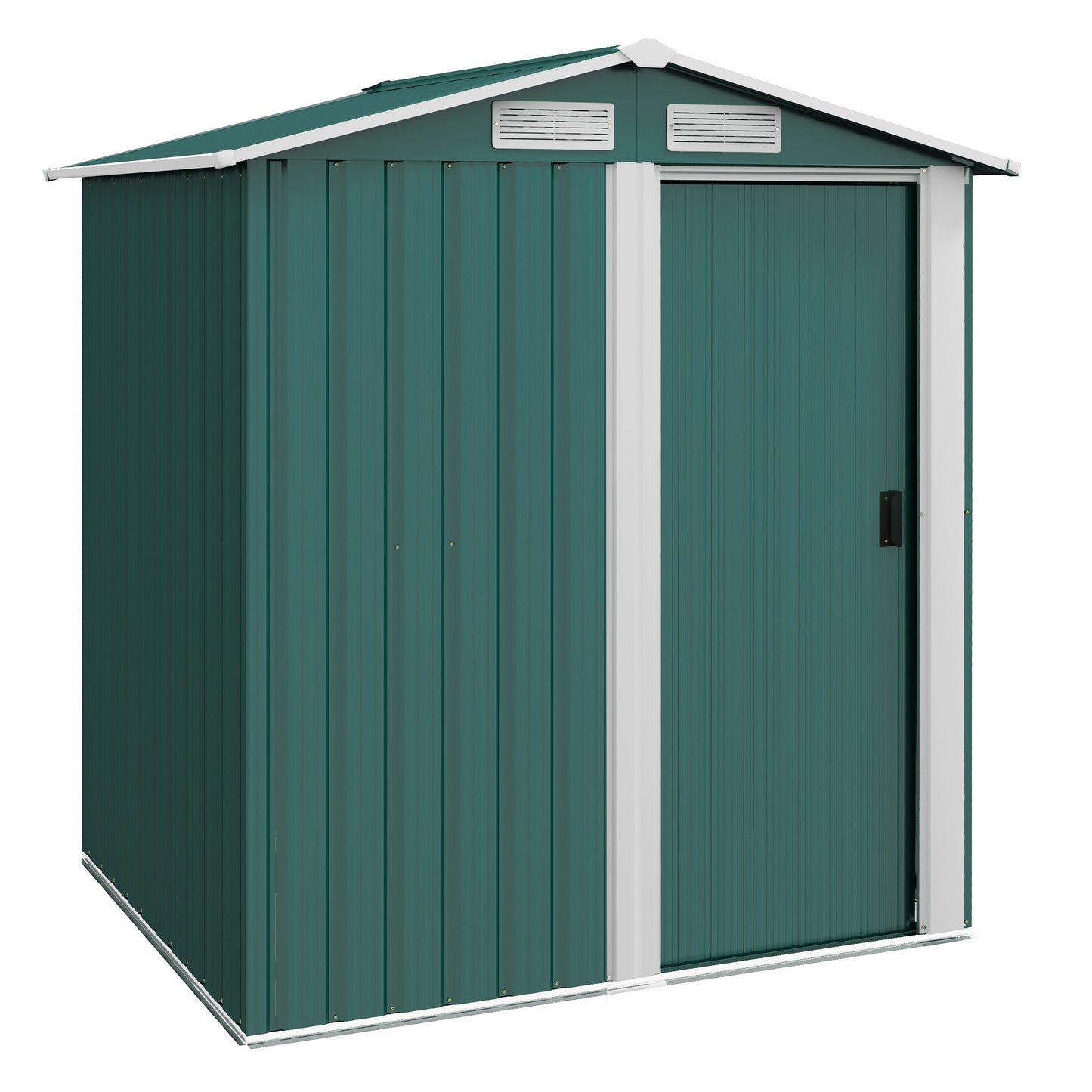 Garden Metal Tool Storage Shed with Sliding Door (2)