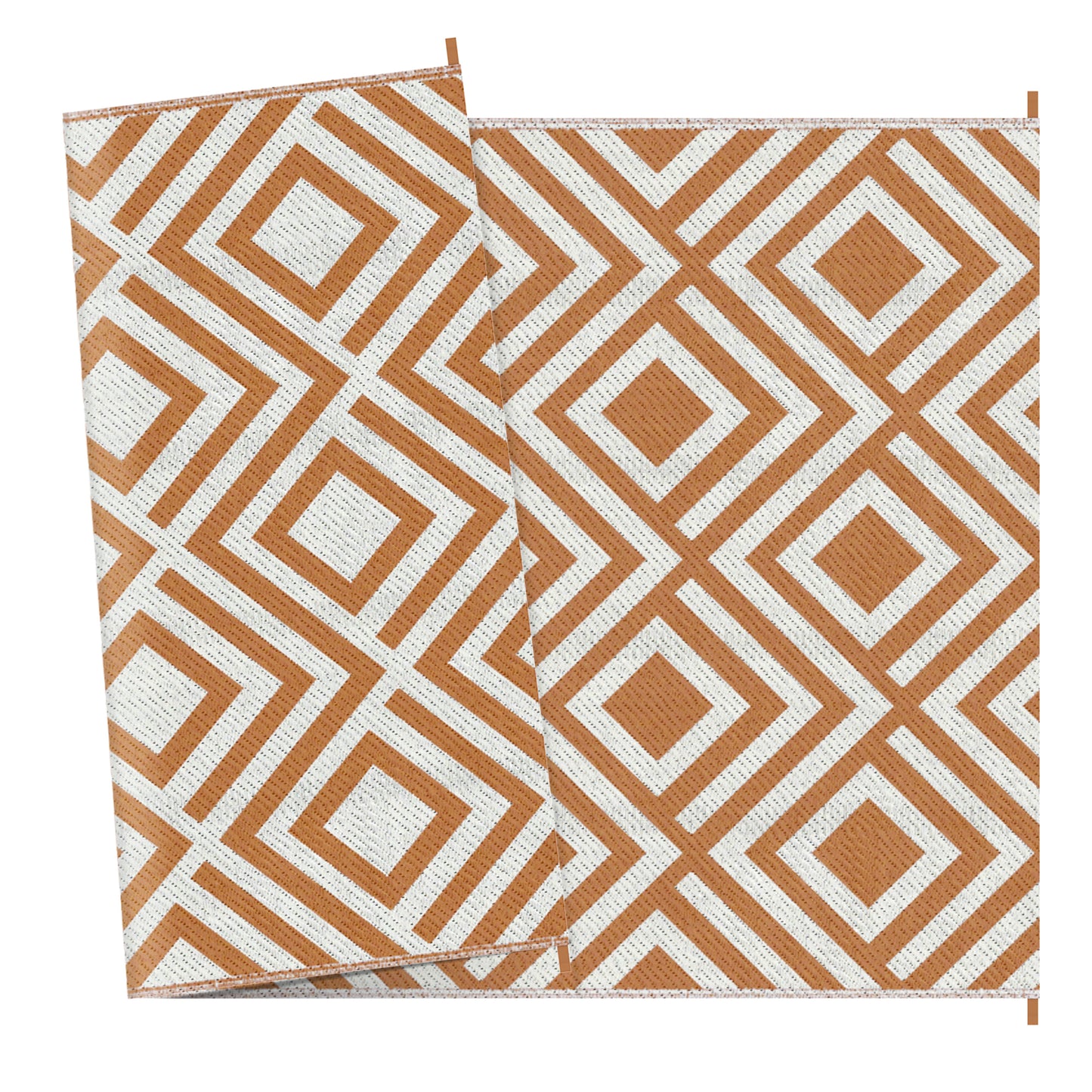Reversible Outdoor Rug, Plastic Straw Mat w/ Carry Bag Ground Stakes