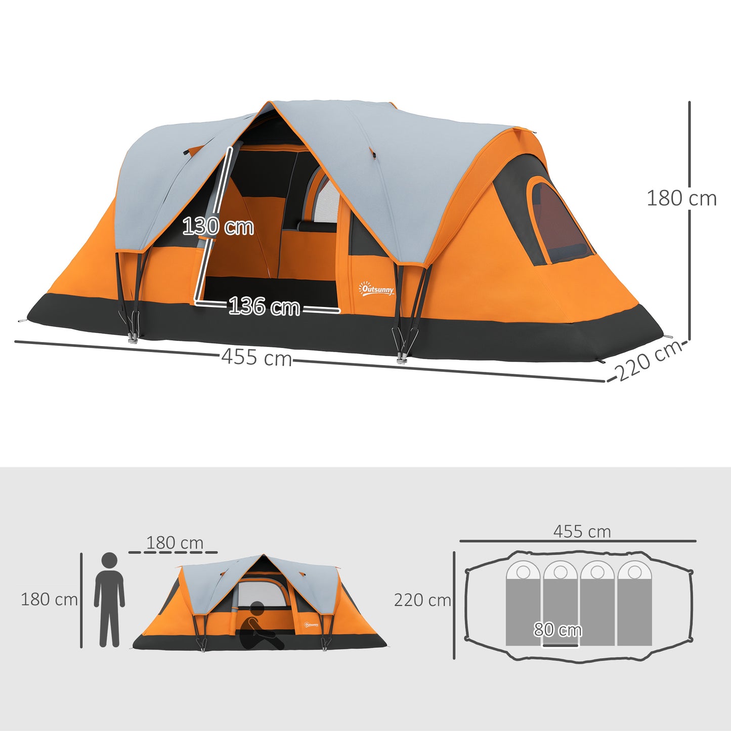5-6 Man Dome Camping Tent
