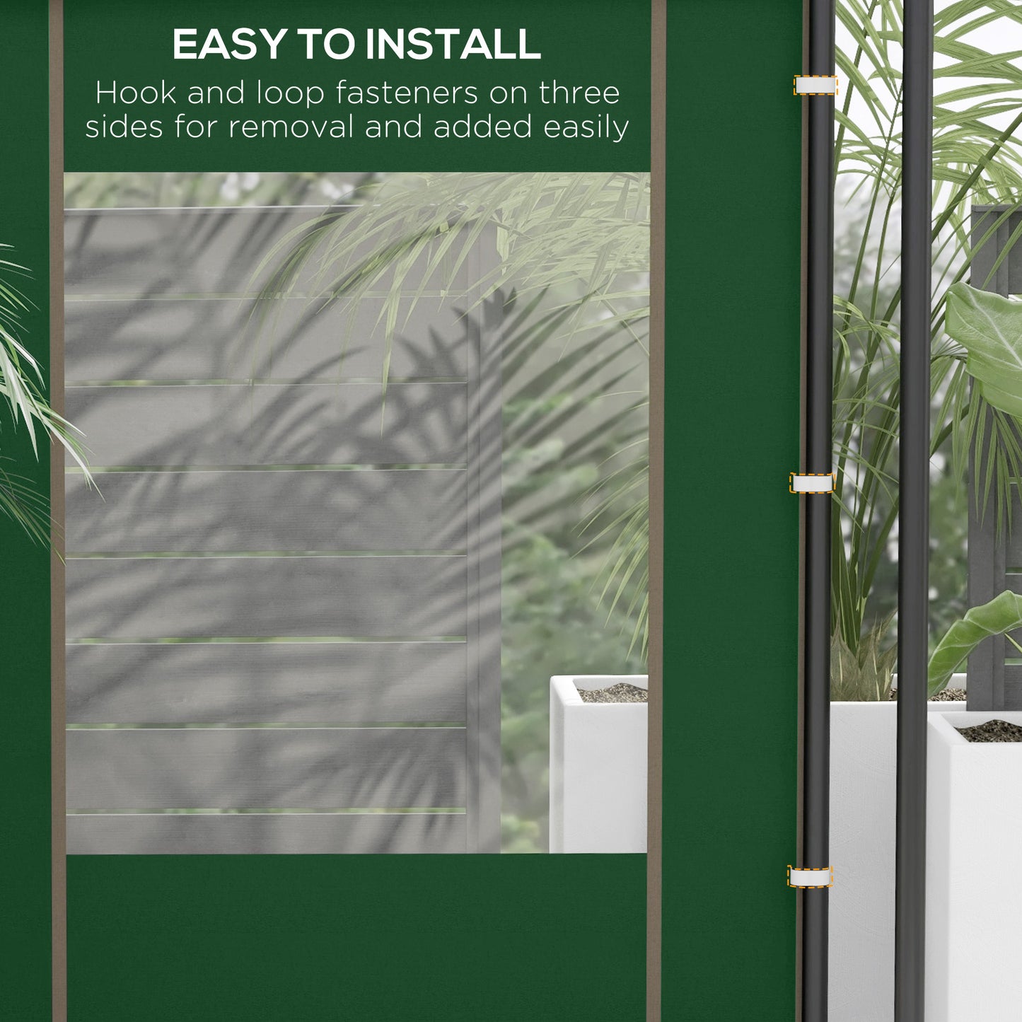 Set of Two 295cm Replacement Canopy Walls