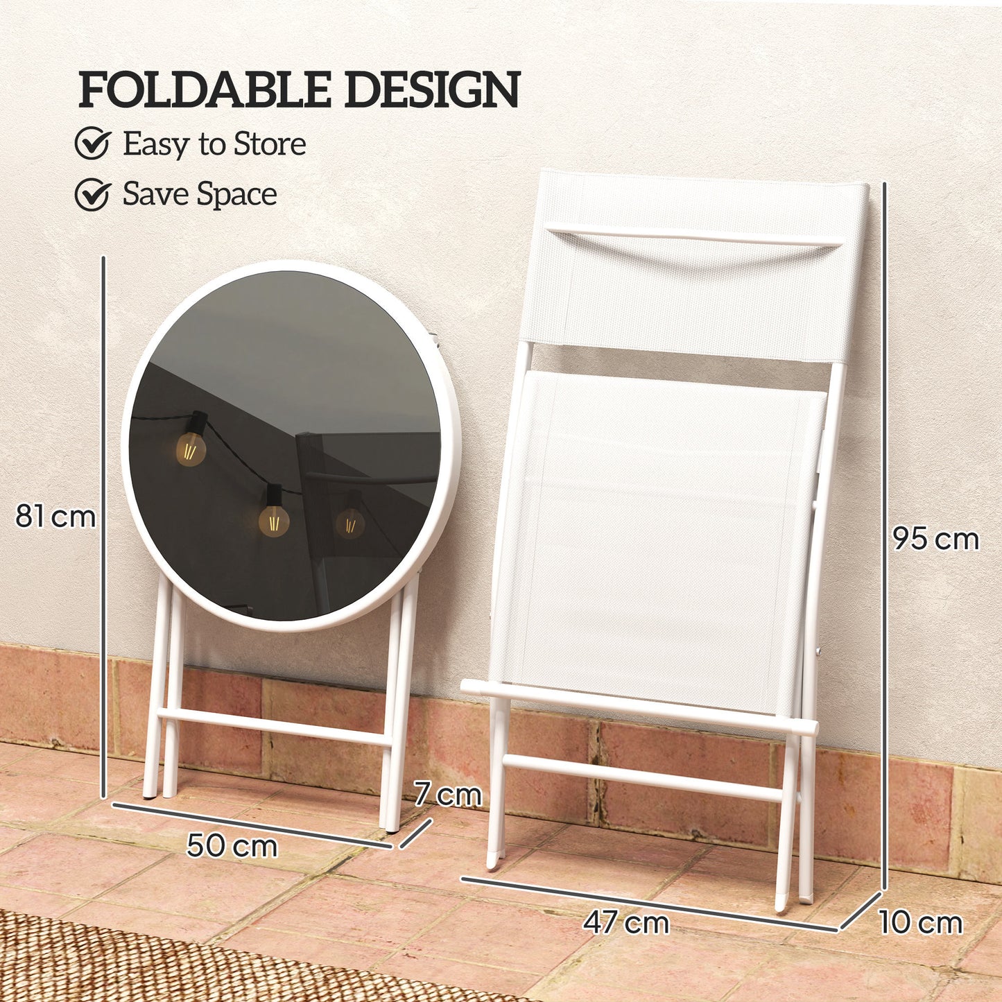3 Pieces Outdoor Bistro Set (1)