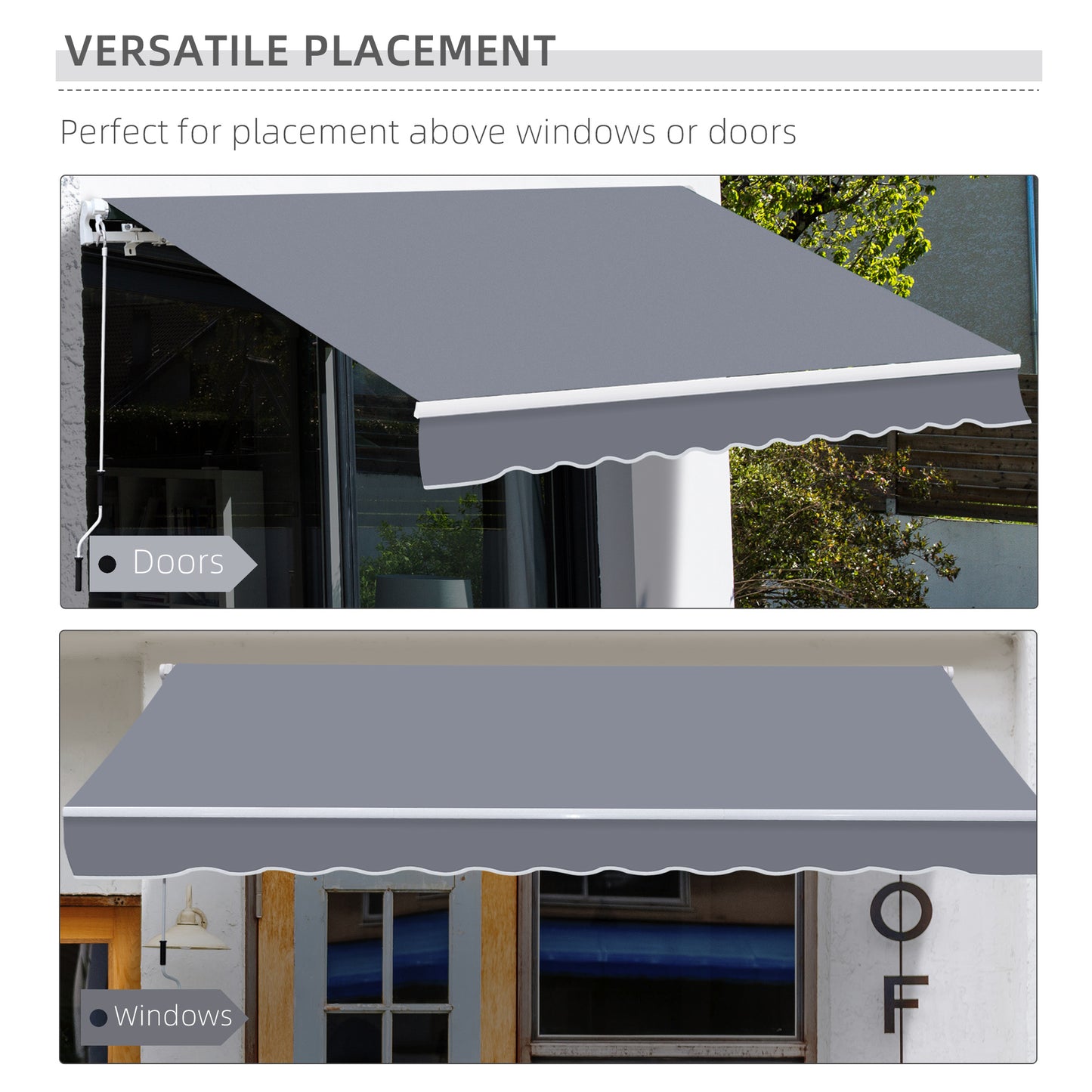 Manual Retractable Awning, size (4m x3m)