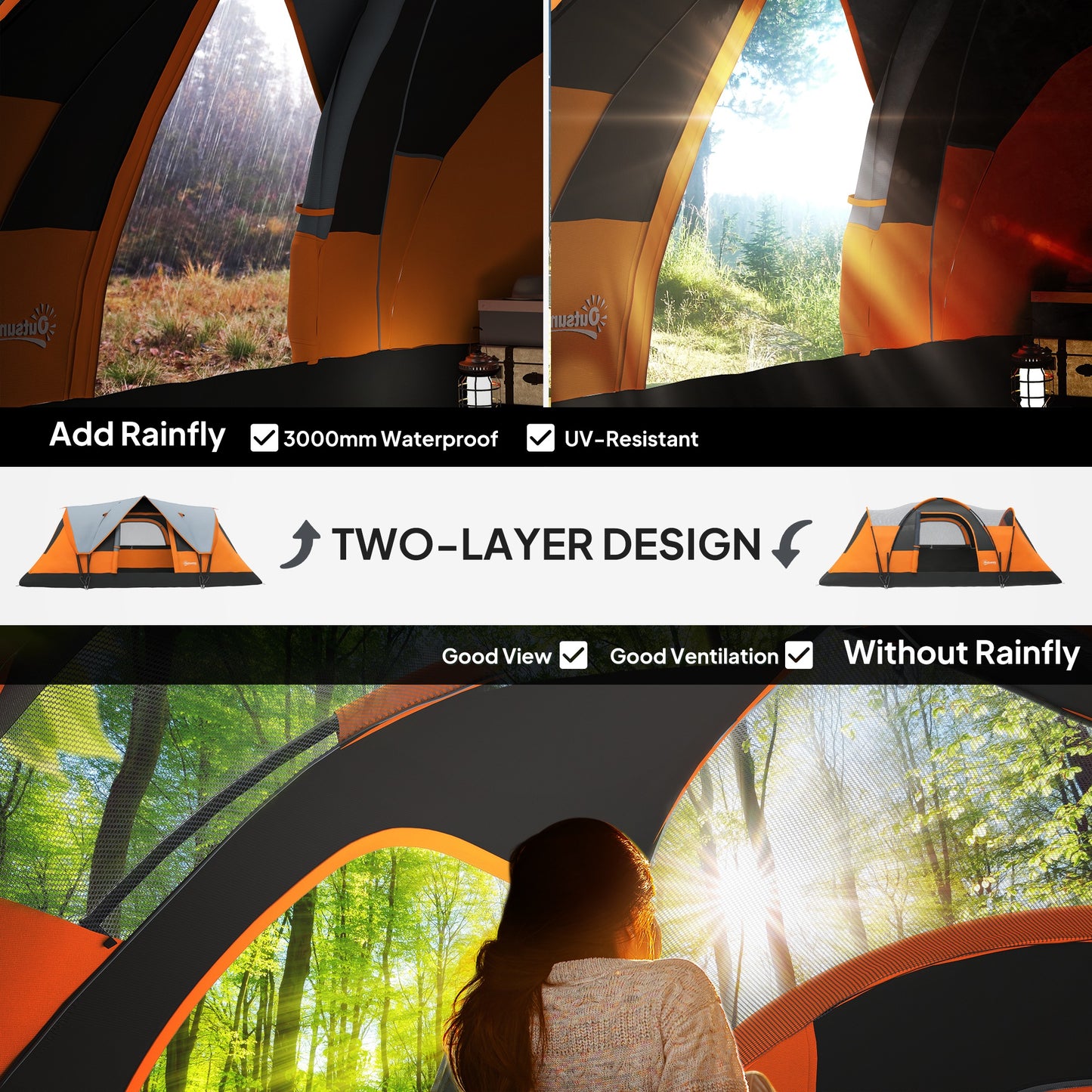 5-6 Man Dome Camping Tent