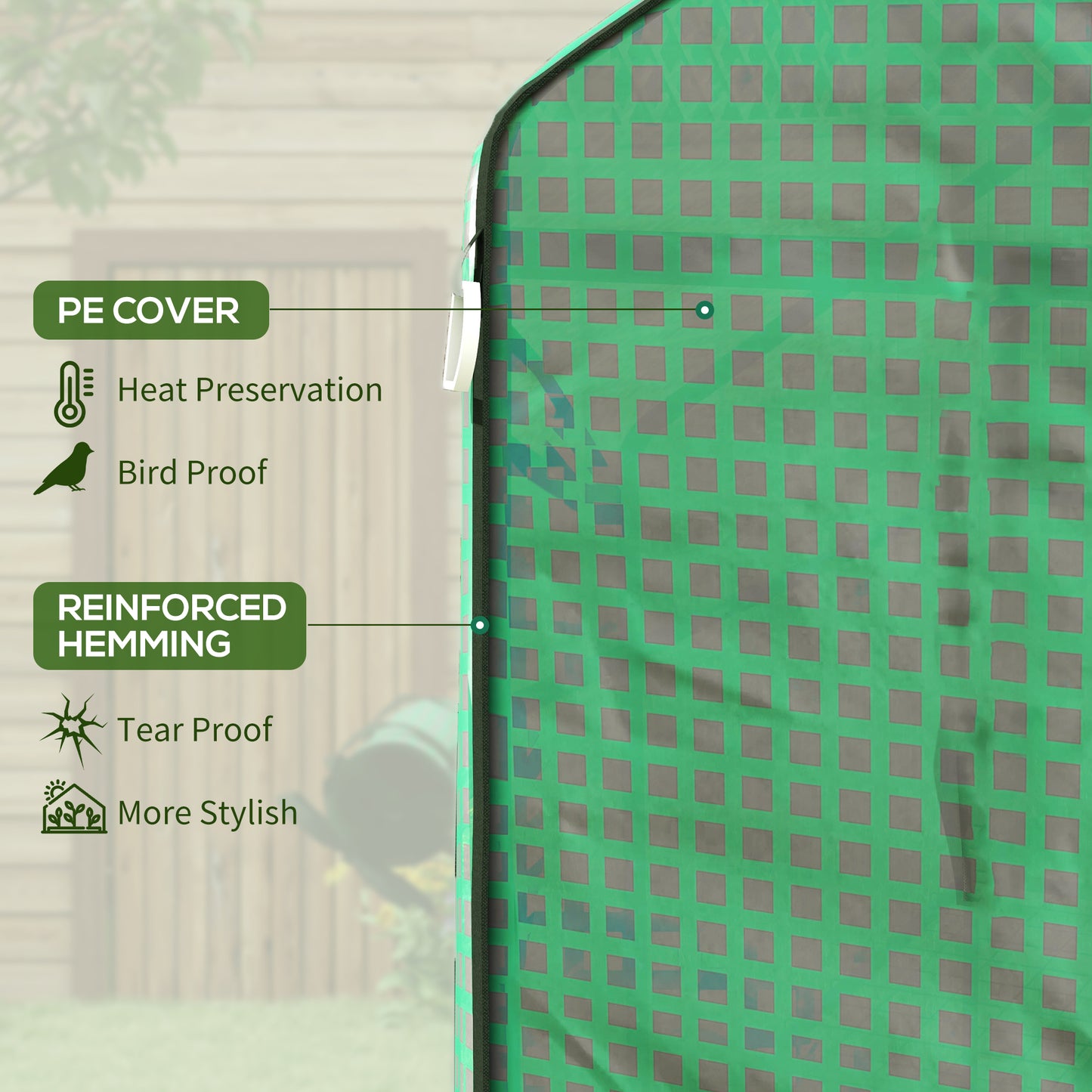 Greenhouse Cover Replacement Walk-in PE Hot House Cover (1)