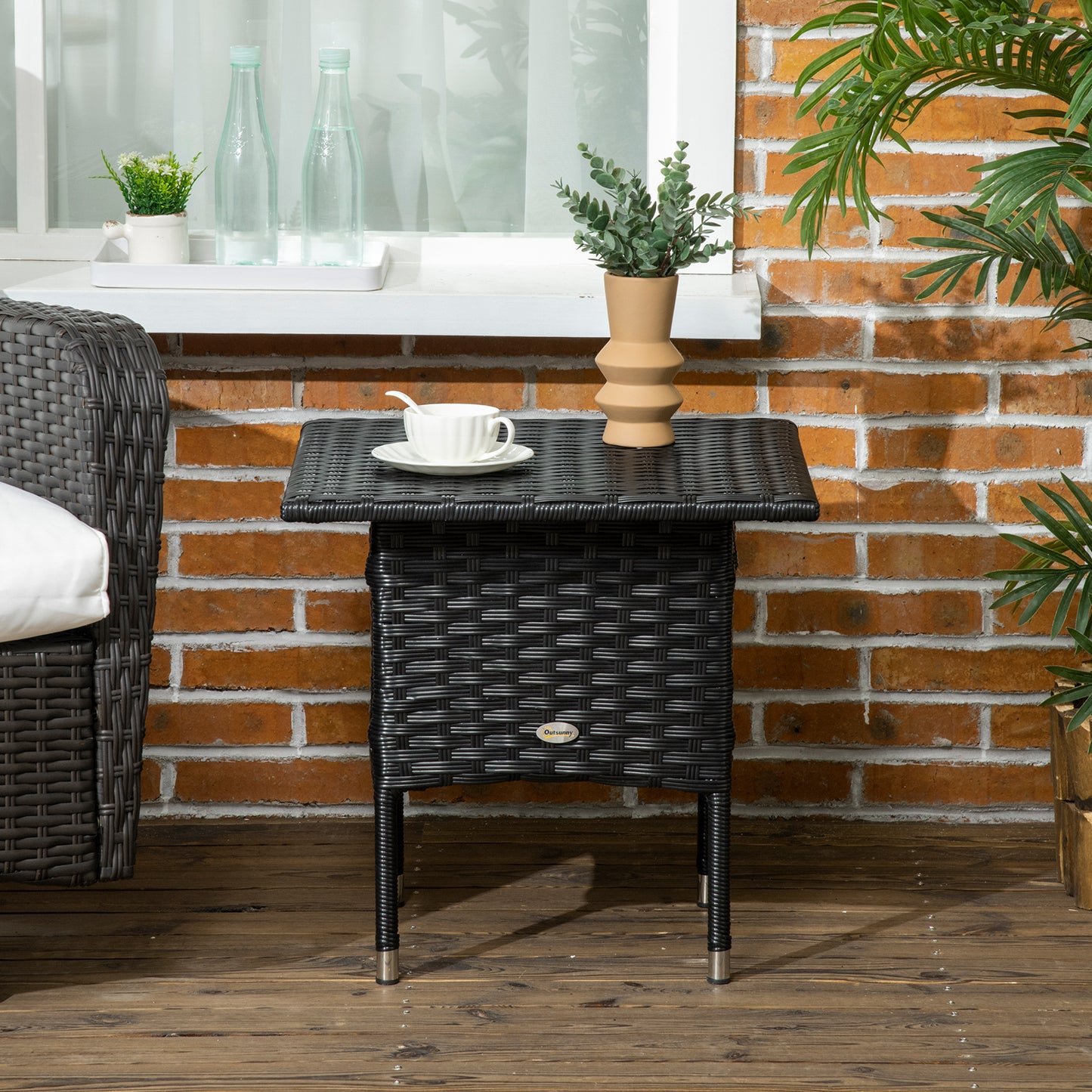 Rattan Side Table, Outdoor Coffee Table (1)