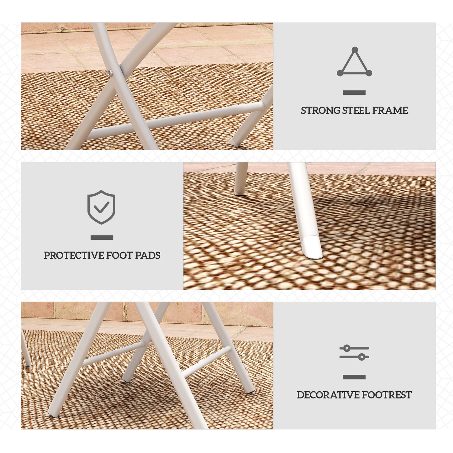 3 Pieces Outdoor Bistro Set (1)