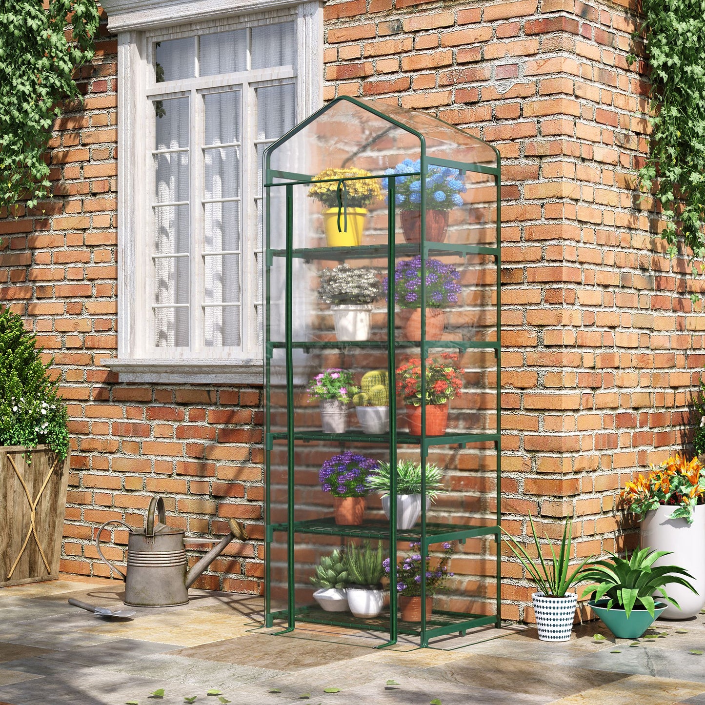 5 Tier Mini Greenhouse, Small Walk-in Greenhouse