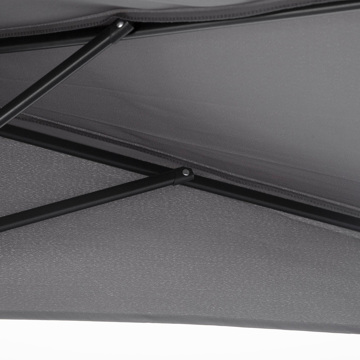 3(m) Half Parasol Semi Round Umbrella Patio Metal Frame Crank Handle
