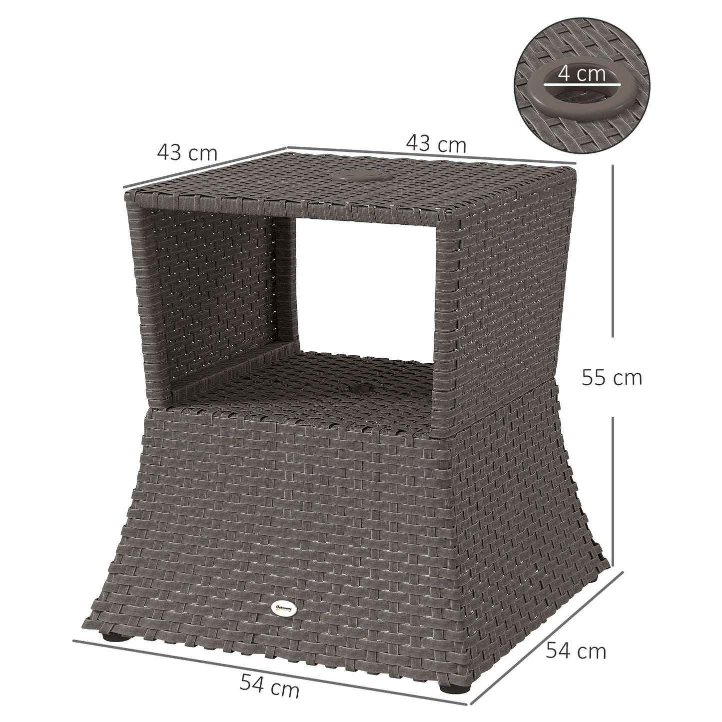Rattan Outdoor Coffee Table (2)