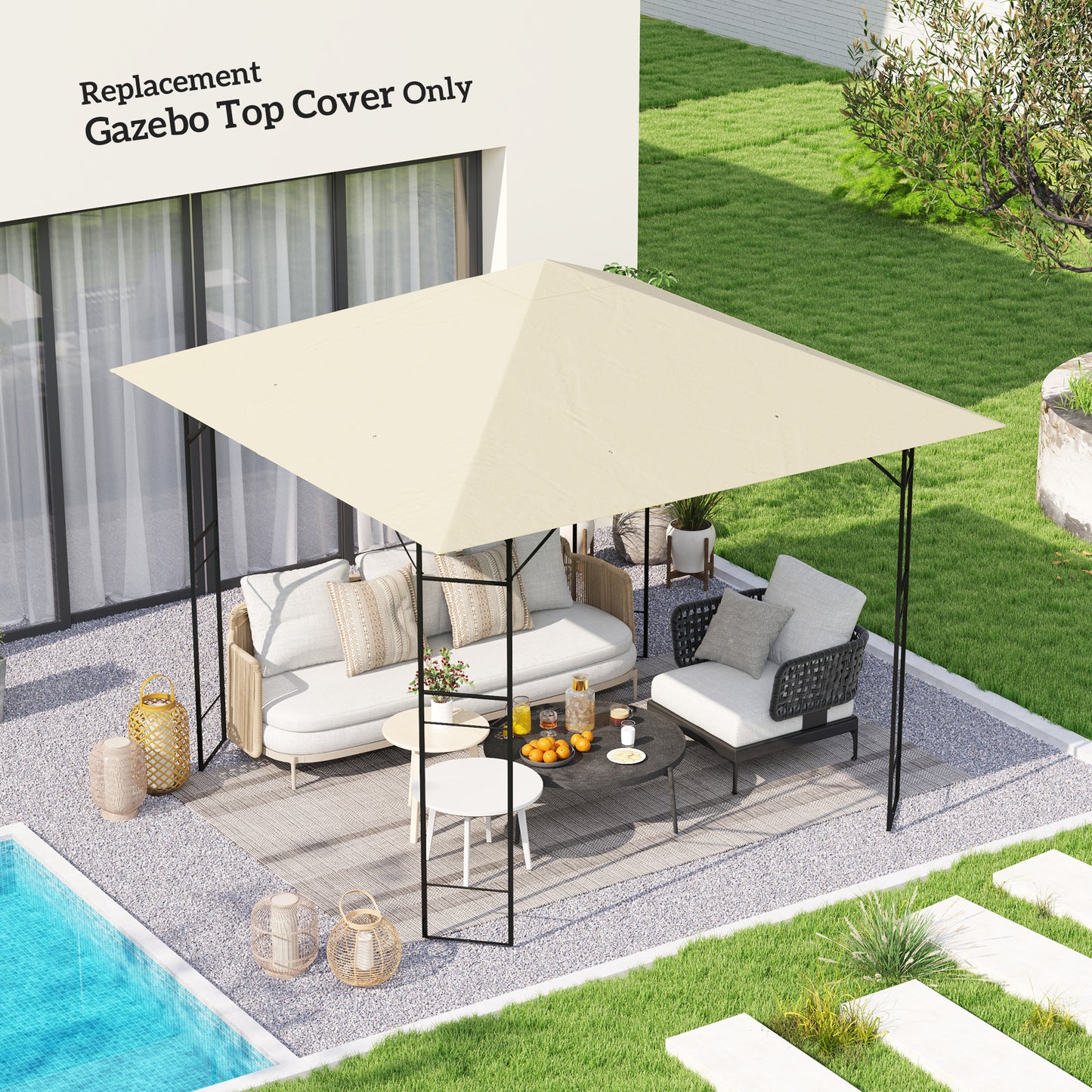3 x 3(m) Gazebo Canopy Replacement, for 01-0867