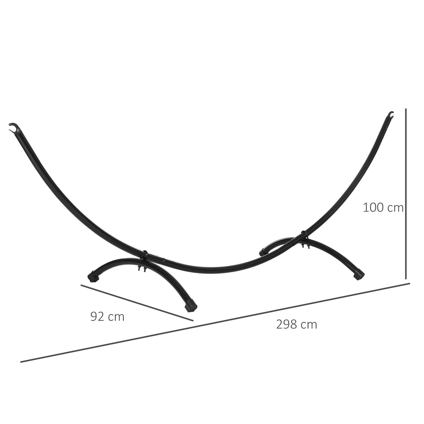 3(m) Universal Hammock Stand Metal Frame Garden Camping Picnic