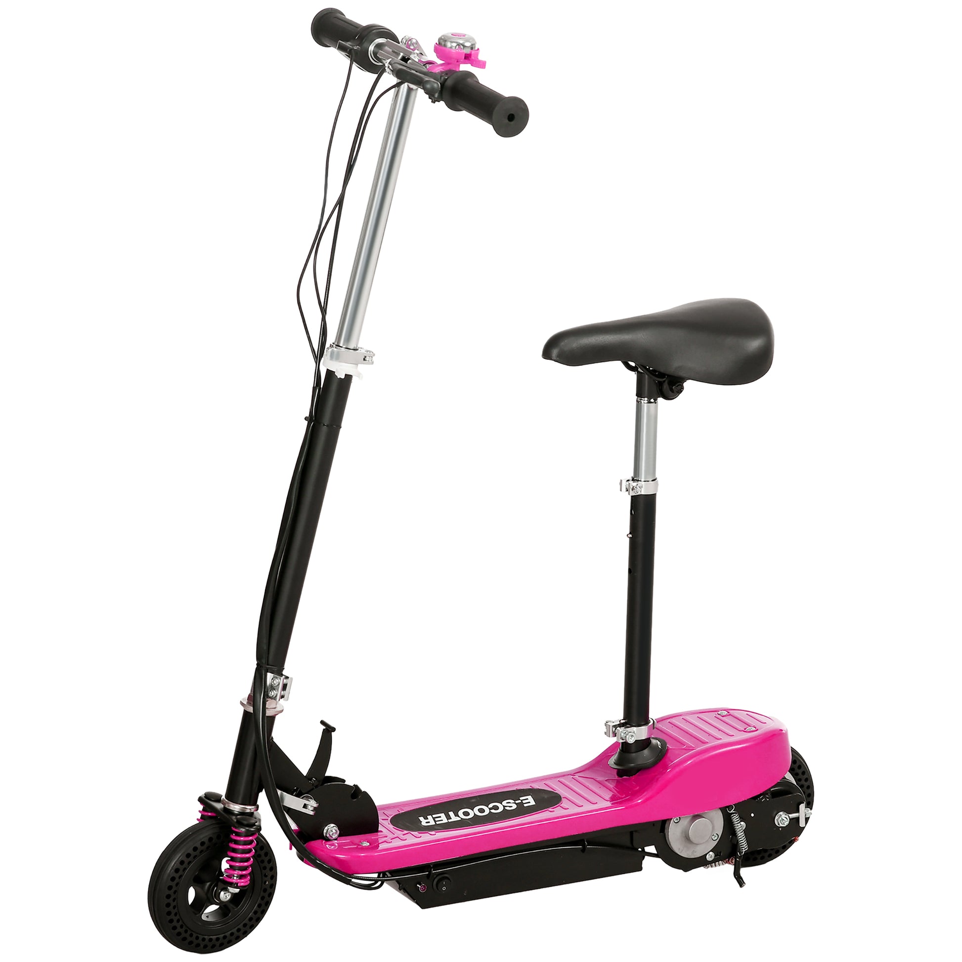 Steel Ride on Powered Scooter, Folding E-Scooter with Warning Bell