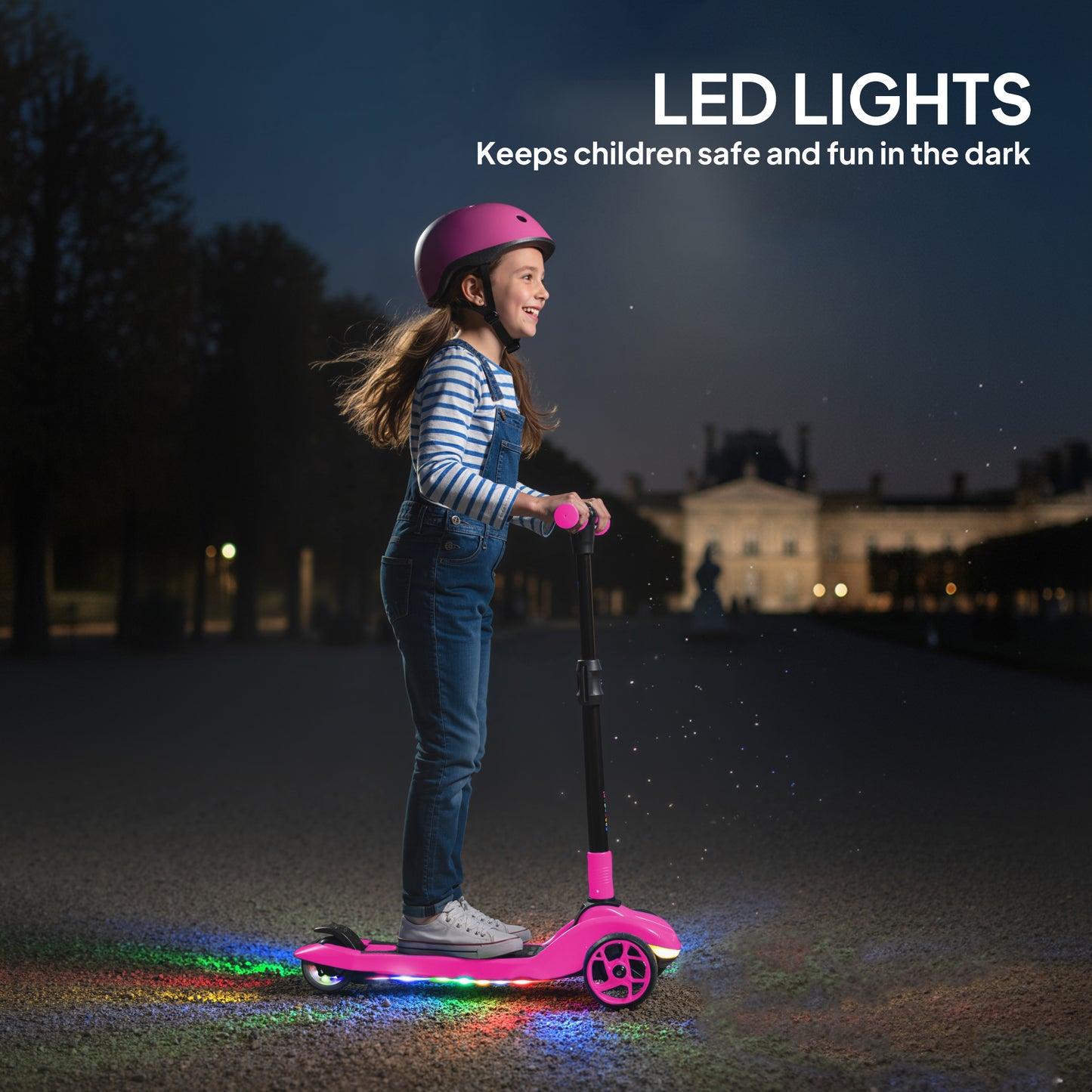 Three-Wheel Foldable Electric Scooter for Kids Aged 6-10 Years