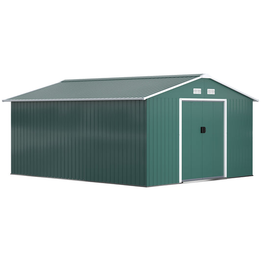 12.5ft Sliding Door Durable Steel Storage Shed