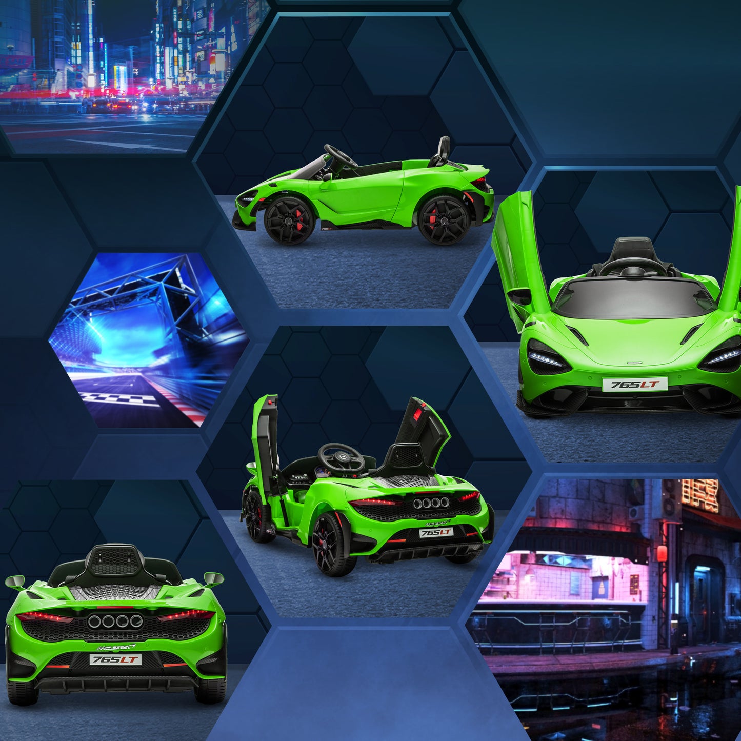 McLaren 765LT Licensed 12V Kids Electric Ride on Car