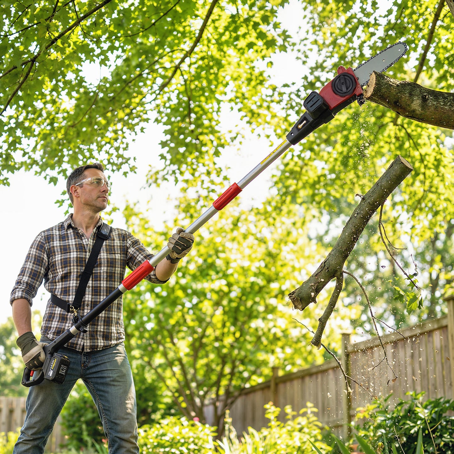 18V 8" Cordless Pole Chainsaw