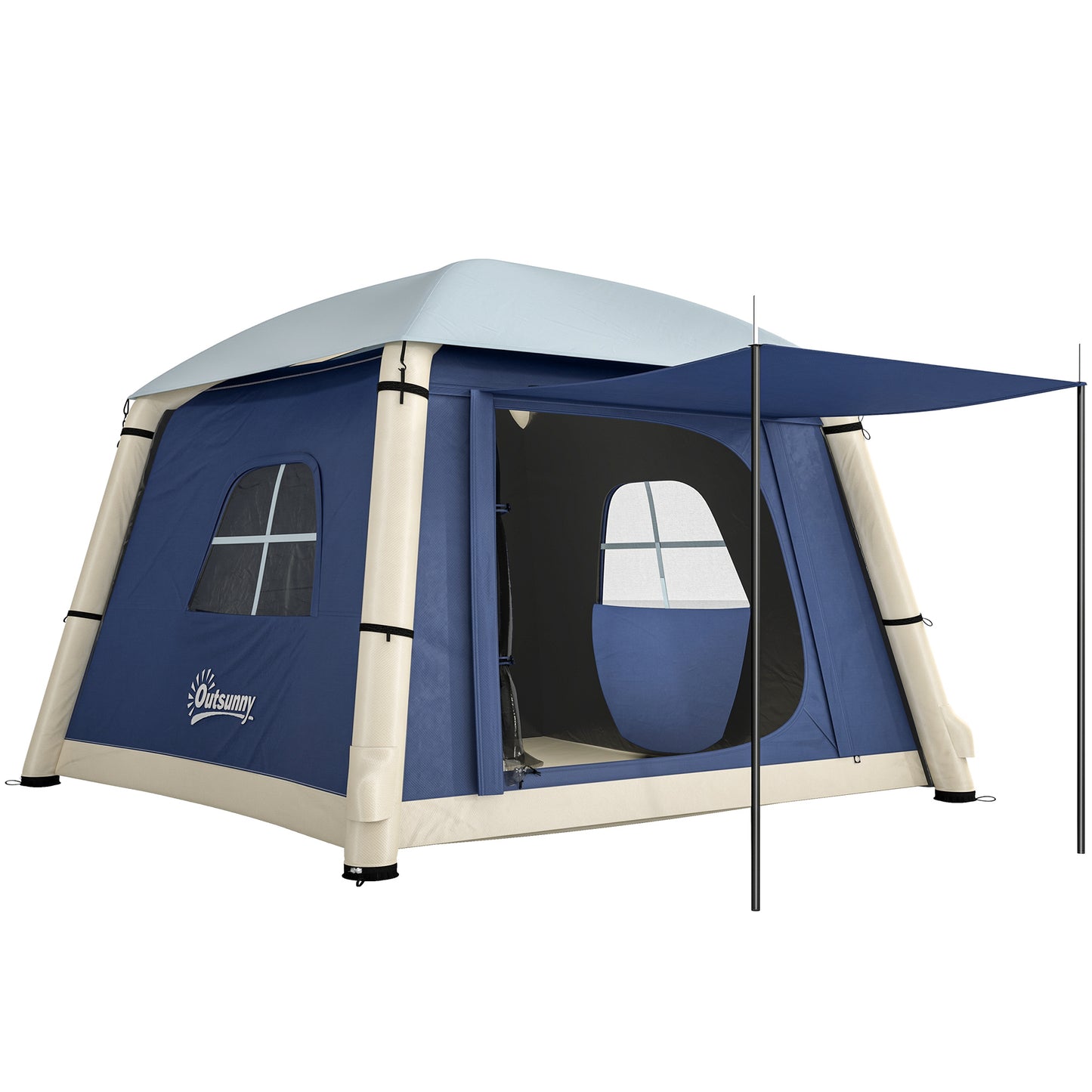Inflatable Camping Tent w/ Hand Pump (1)