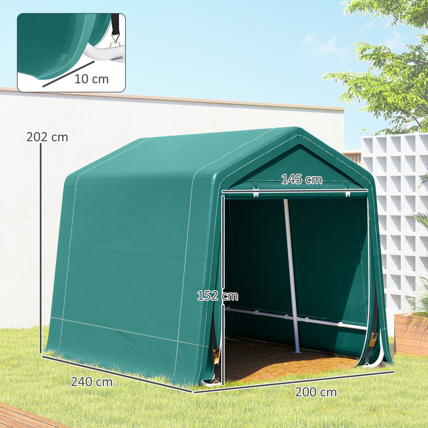 8 x 6.5 ft Outdoor Garden Storage Shed (1)