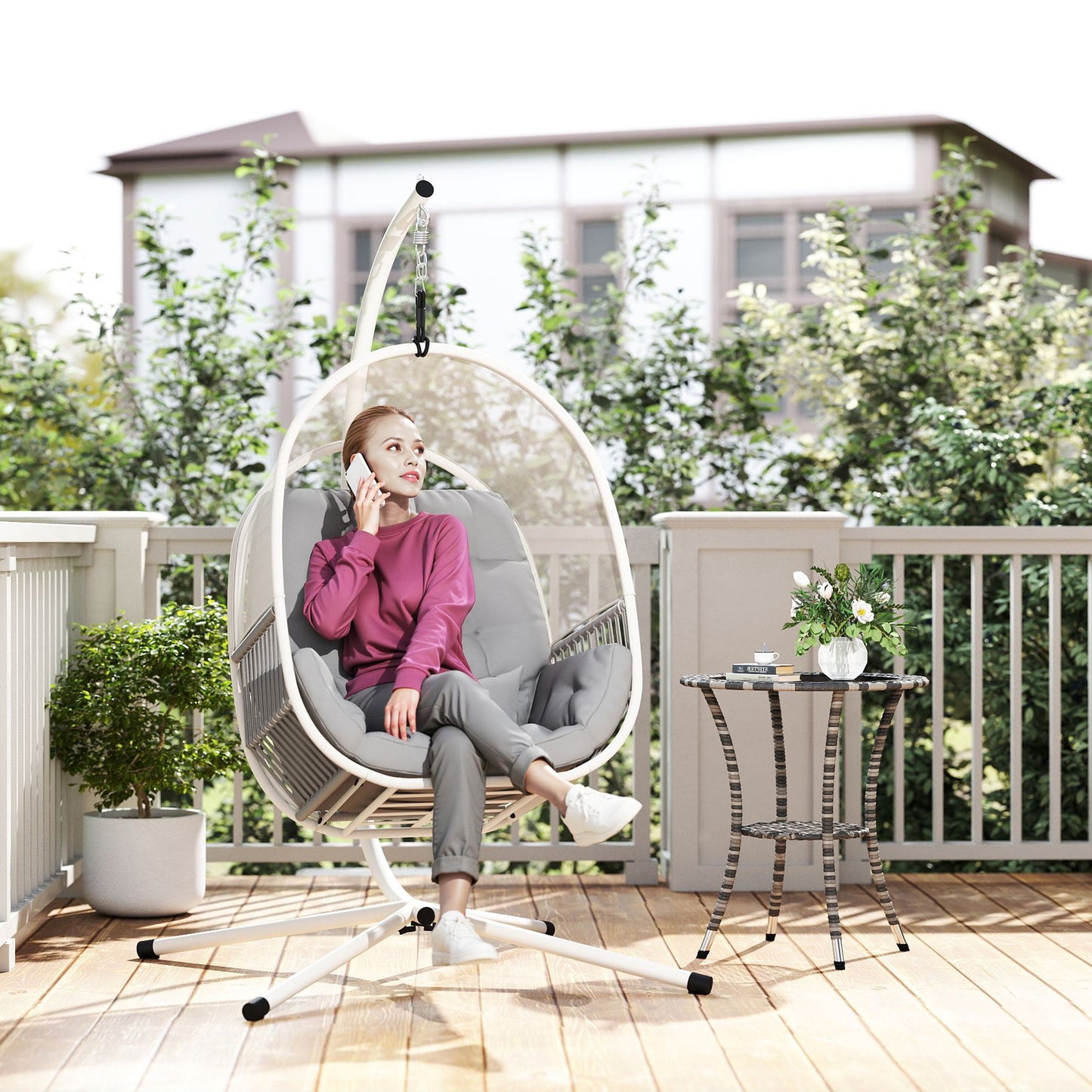 Hanging Egg Chair, with Cushion