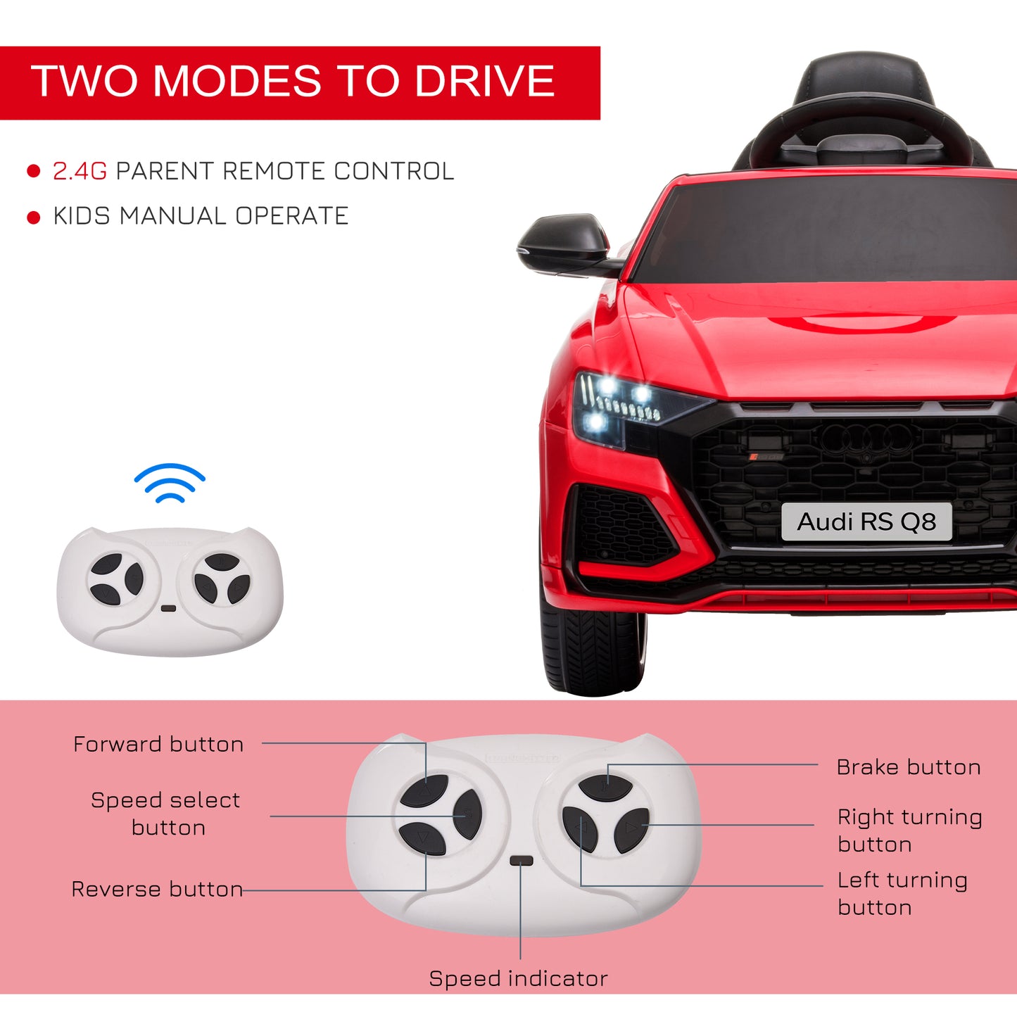 Audi RS Q8 Licensed Electric Car for Kids