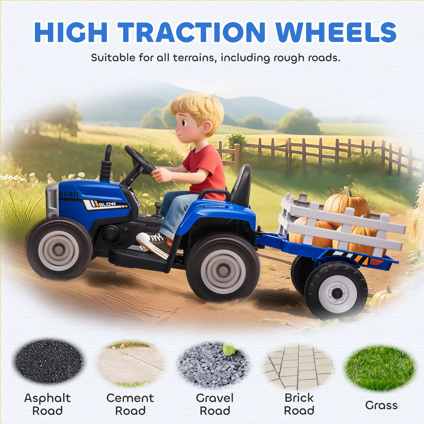 Ride On Tractor, Battery Powered Electric Car