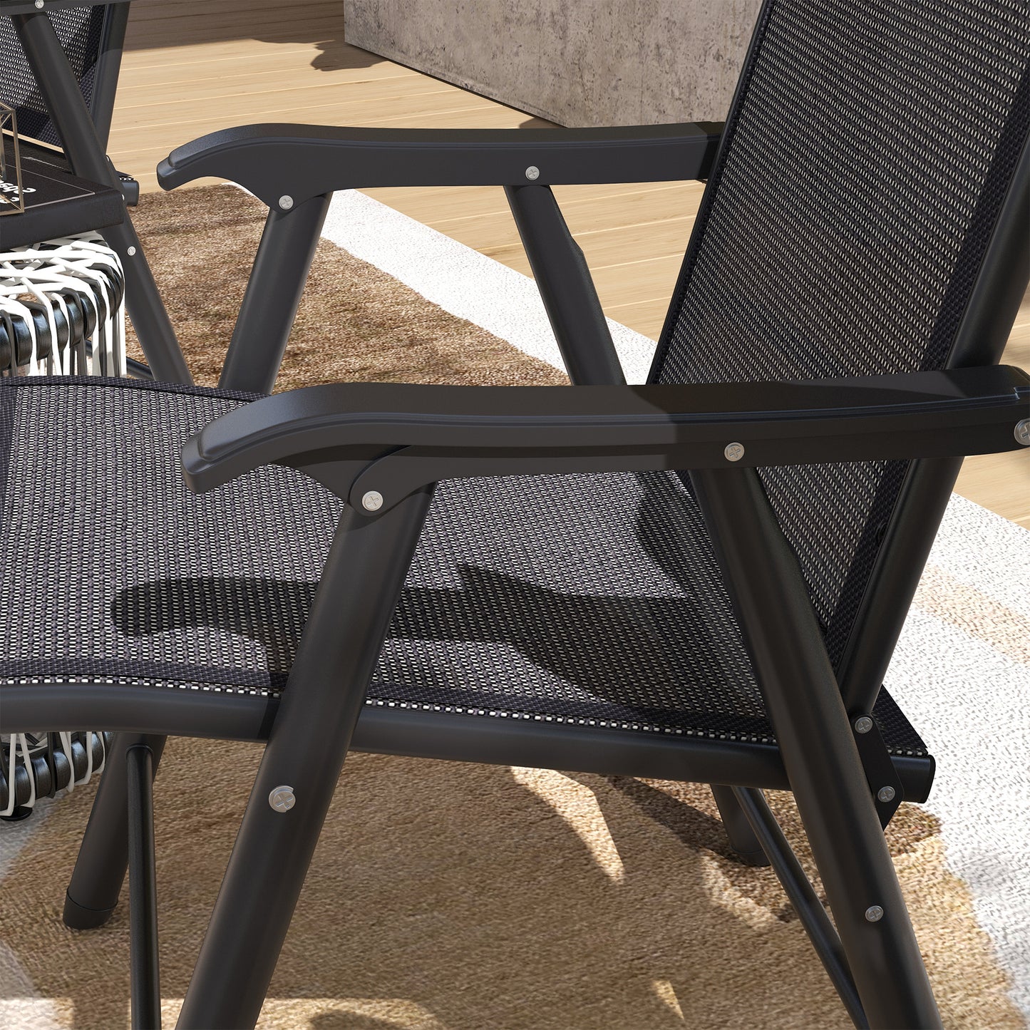 Folding Garden Chairs, Metal Frame Garden Chairs Outdoor Patio Park