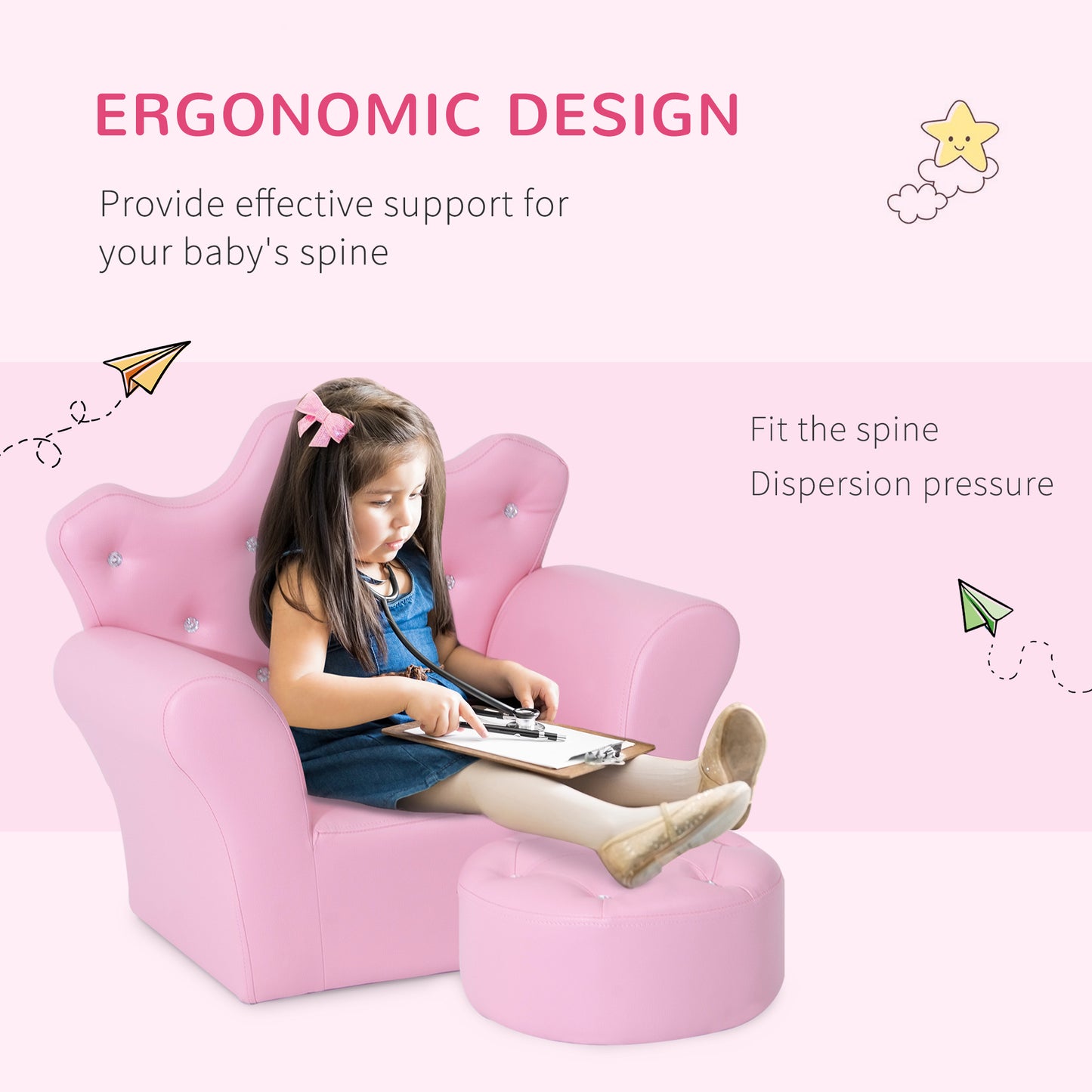 Children Kids Sofa Set Armchair Chair Seat