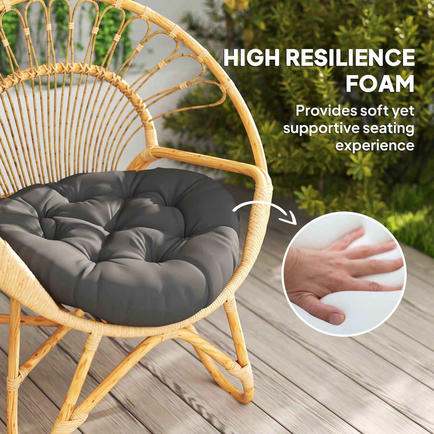 Set of Two Φ60cm Outdoor Cushions
