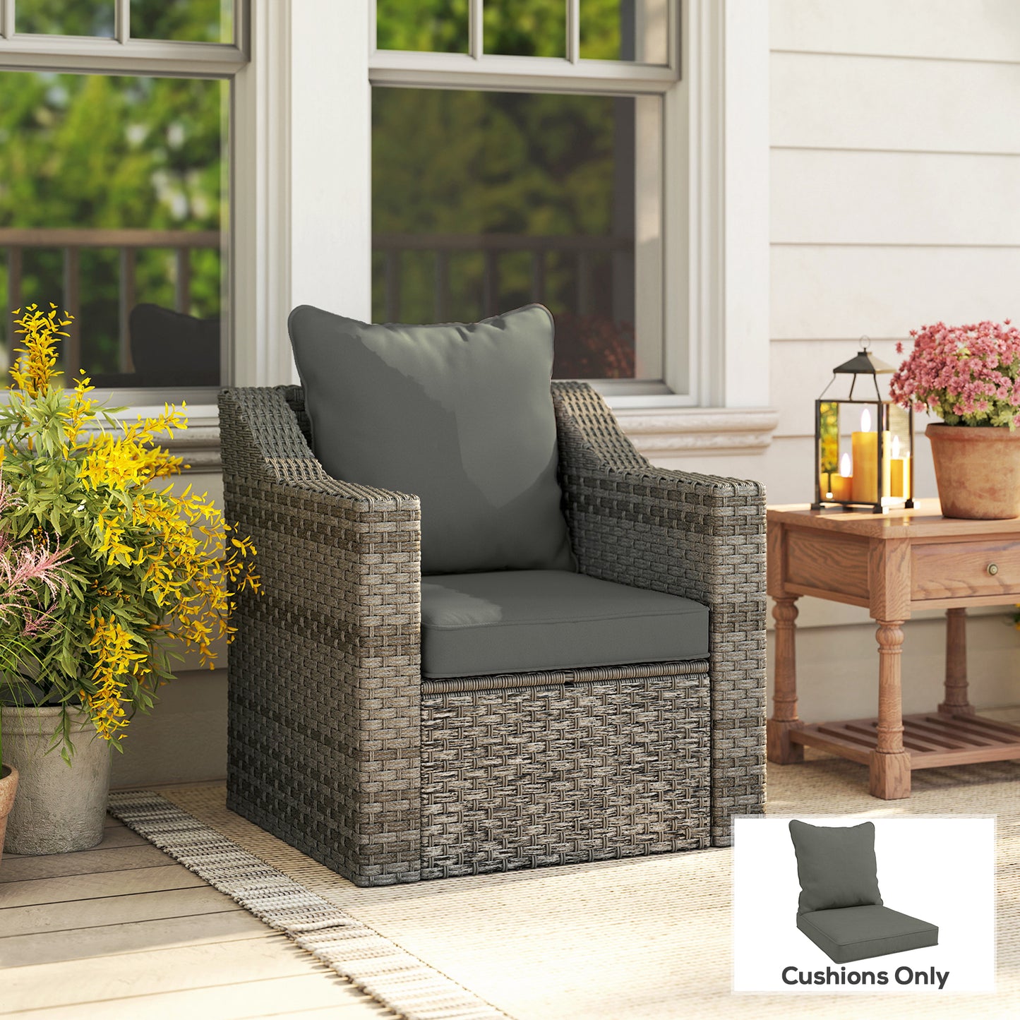 Seat and Back Padded Cushion Set, CUSHION ONLY
