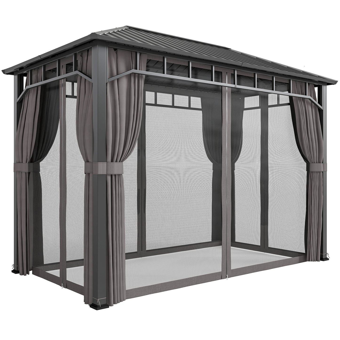 2 x 3.5 m Hardtop Gazebo with Galvanised Steel Roof