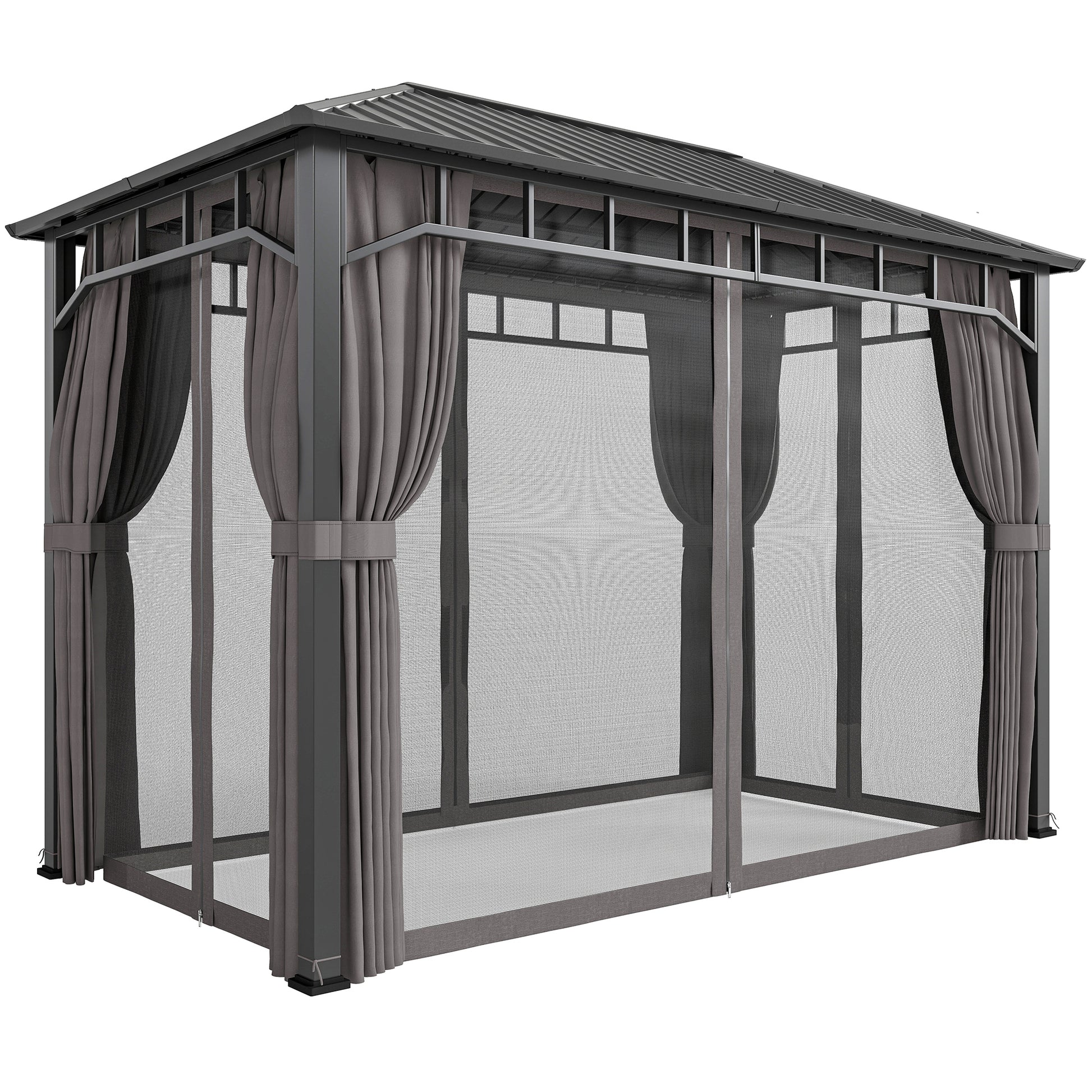 2 x 3.5 m Hardtop Gazebo with Galvanised Steel Roof
