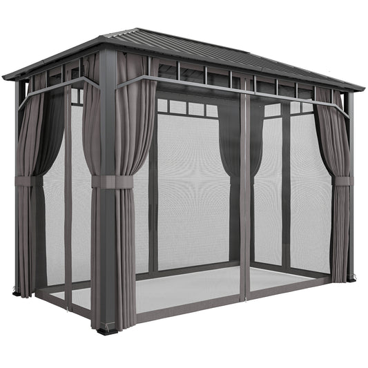 2 x 3.5 m Hardtop Gazebo with Galvanised Steel Roof