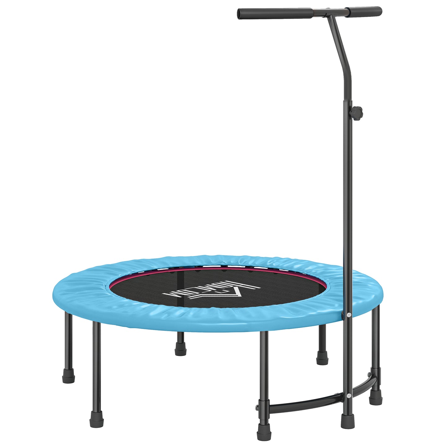 40" Fitness Trampoline with Adjustable Handle, Rebounder Trampoline
