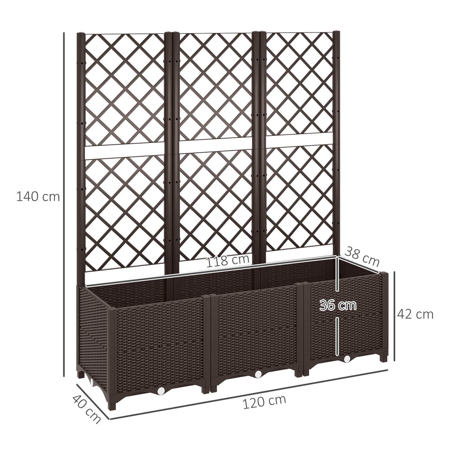Raised Garden Bed with Trellis (3)