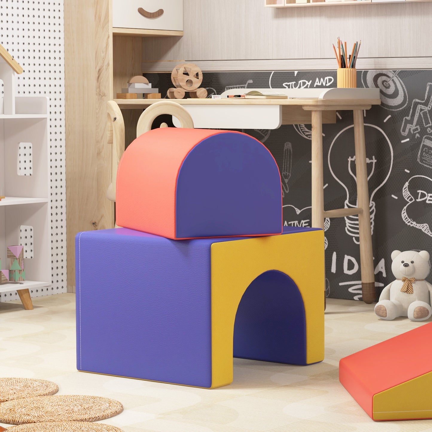 4-Piece Soft Play Set for Toddlers 1-3 Years