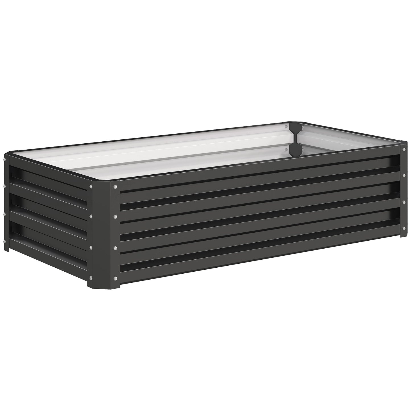 Raised Beds for Garden, Galvanized Outdoor Planters