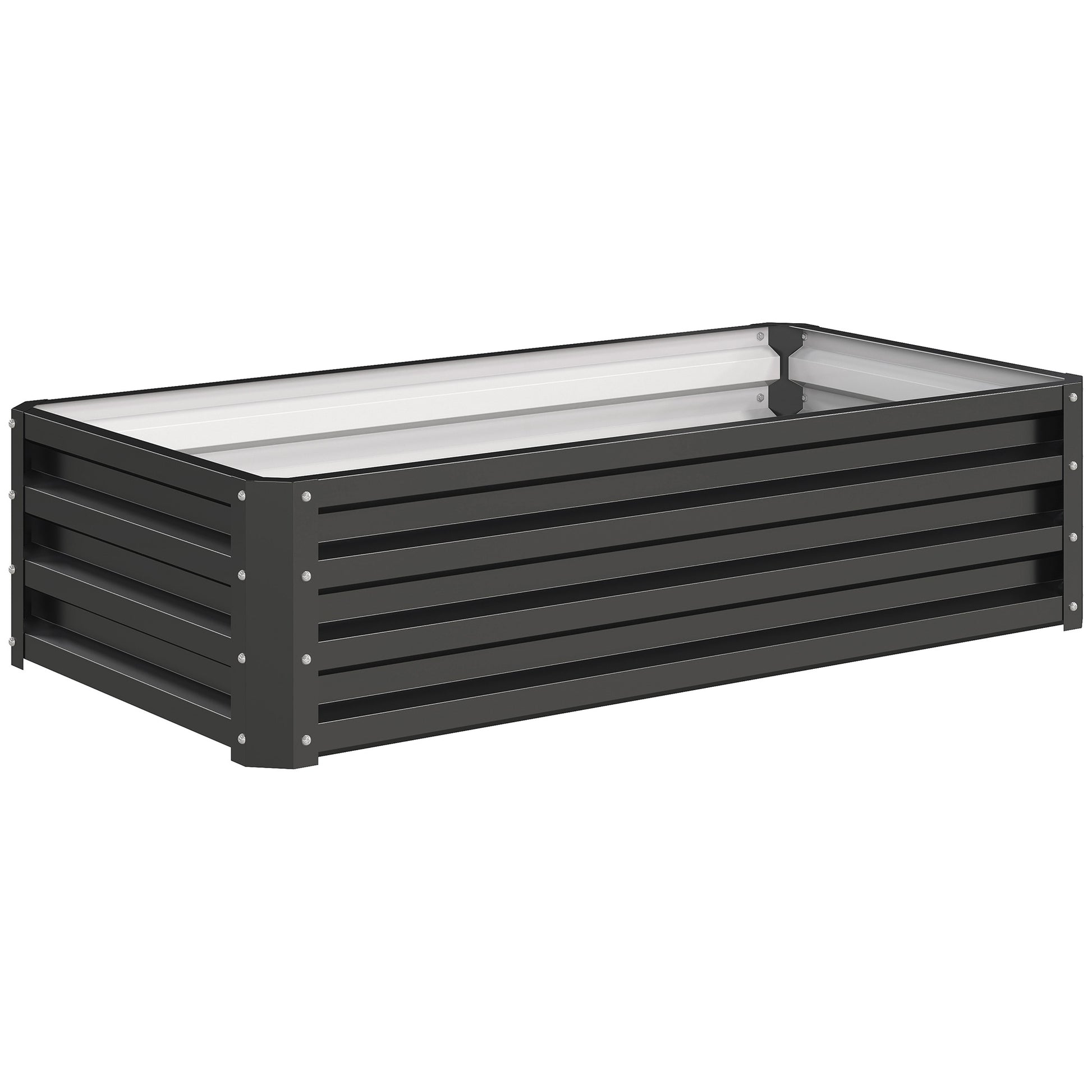 Raised Beds for Garden, Galvanized Outdoor Planters