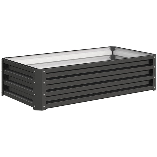 Raised Beds for Garden, Galvanized Outdoor Planters