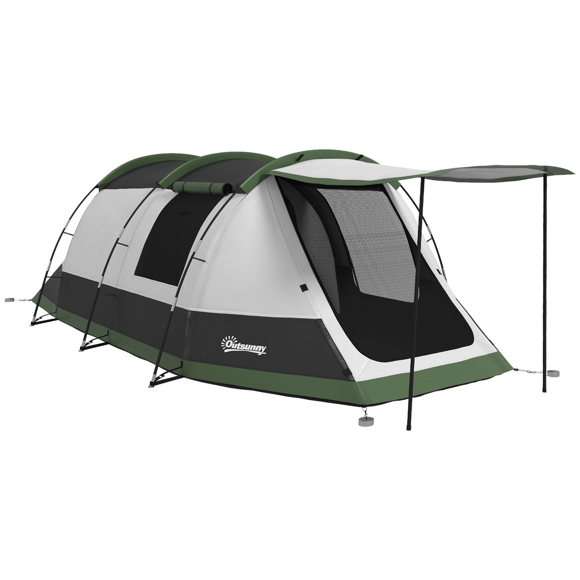 Three-Man Camping Tent, with Two Rooms and Porch