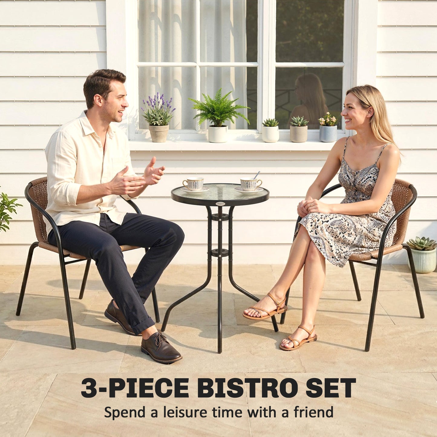 3 Pieces Rattan Bistro Set (4)