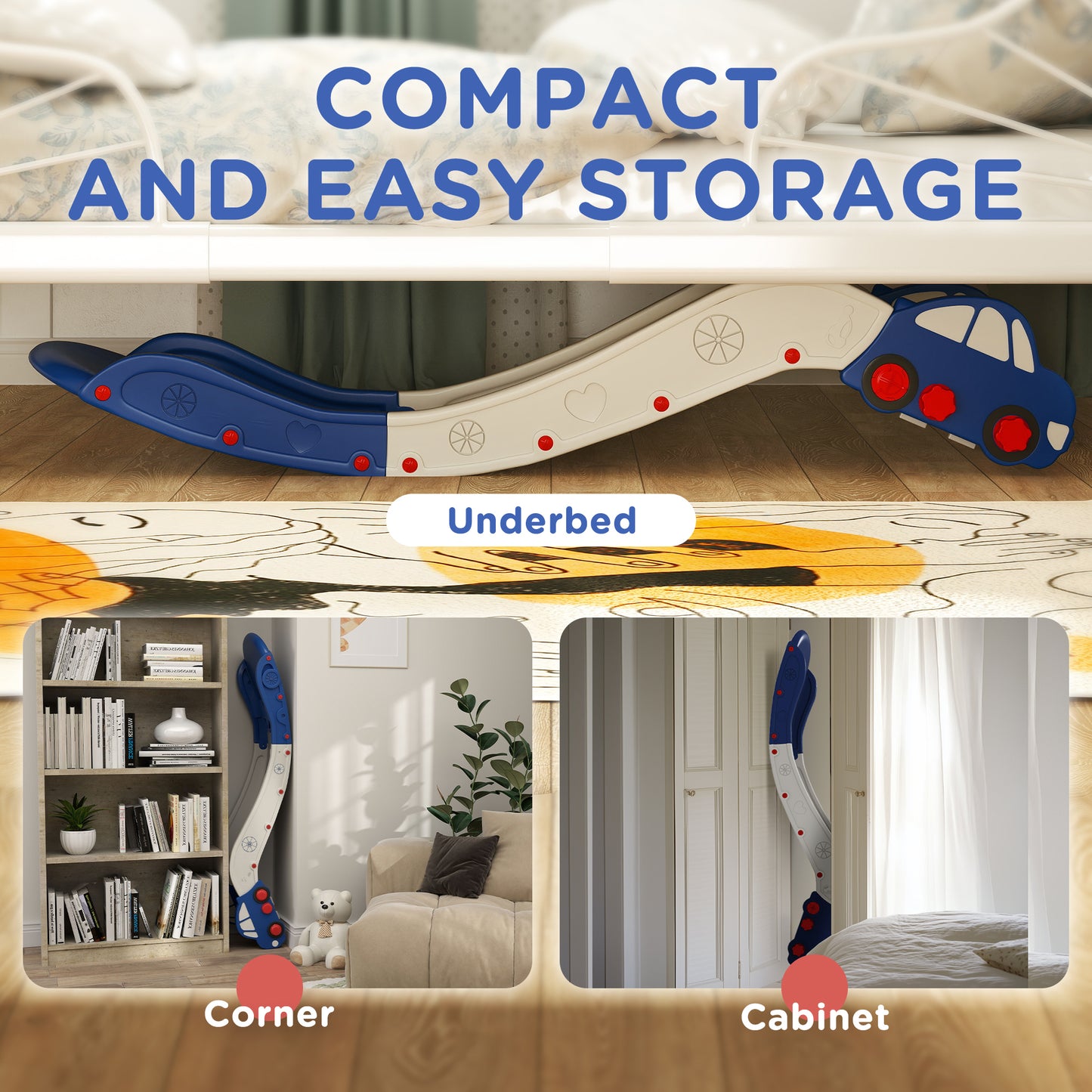 Kids Slide for Bed, Sofa, with Extended Length
