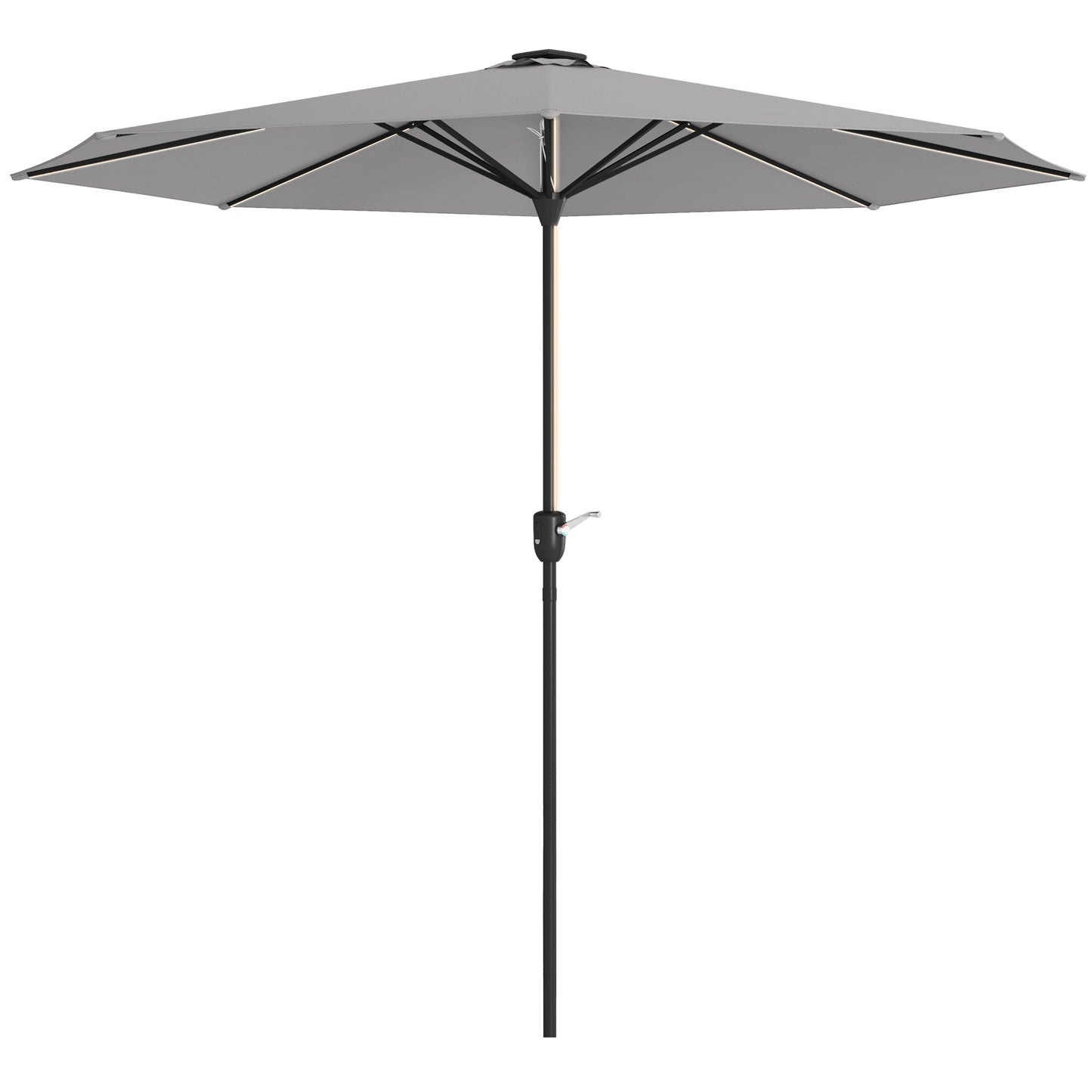2.65m Garden Parasol, with LED Lights