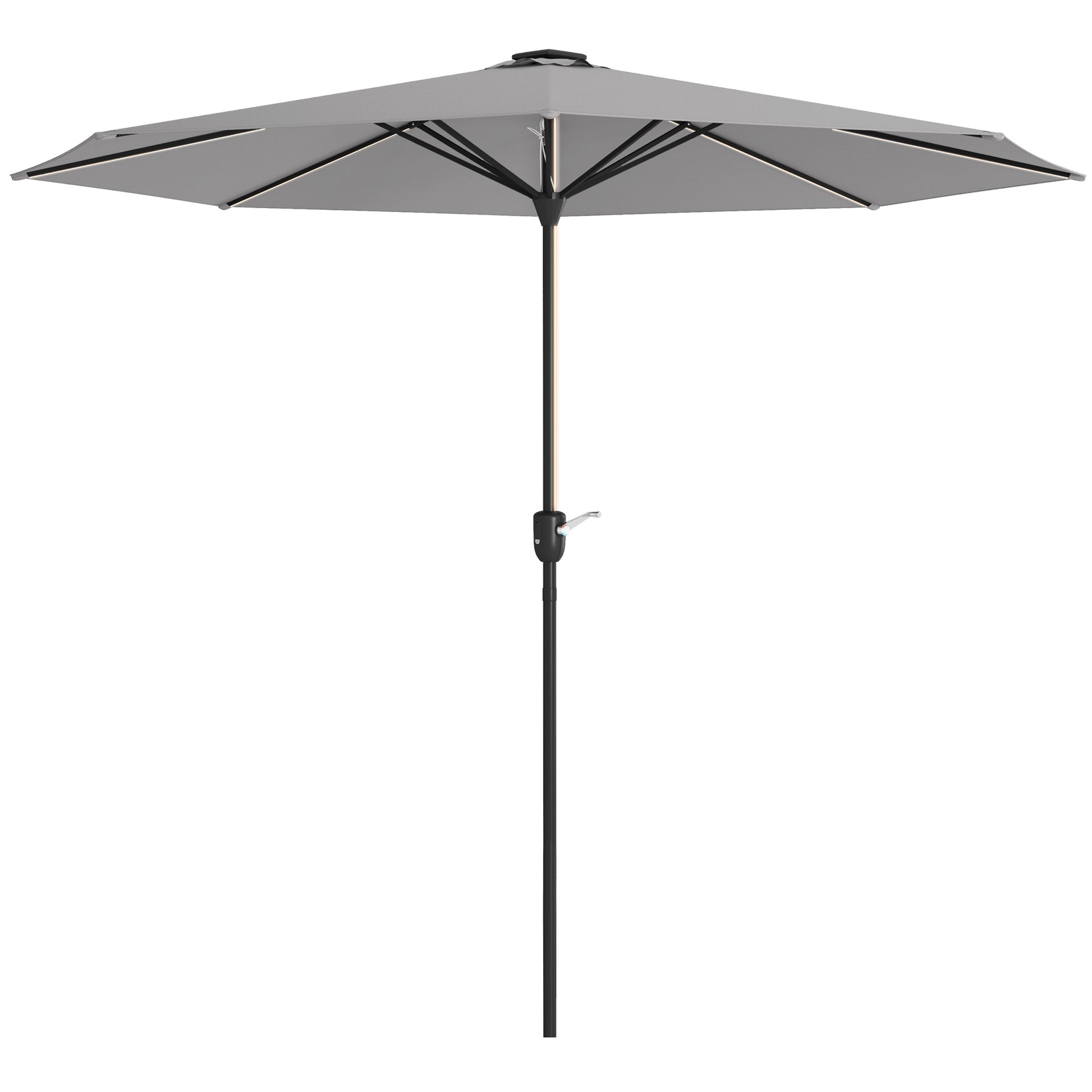 2.65m Garden Parasol, with LED Lights