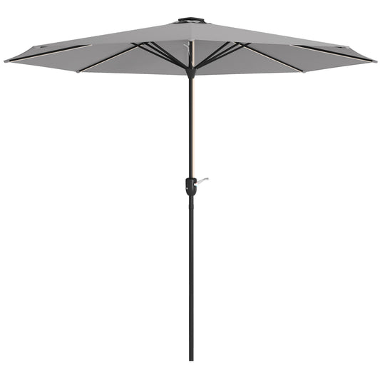 2.65m Garden Parasol, with LED Lights