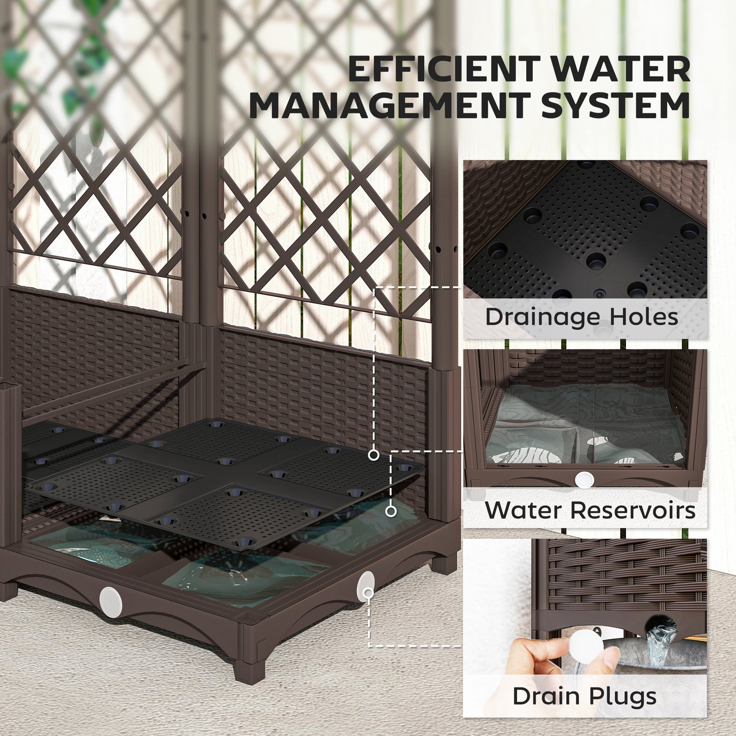 Raised Garden Bed with Trellis (2)
