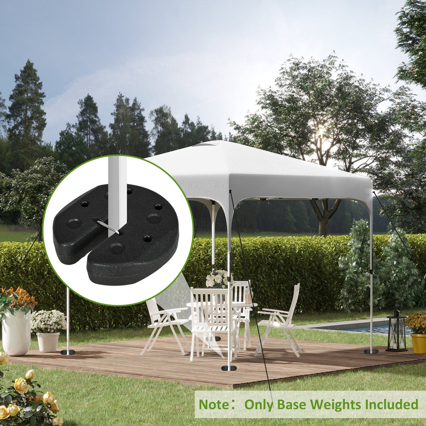 Total 12KG Gazebo Weights Set of 4