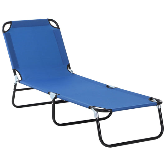 Foldable Sun Lounger with 5-Position Adjustable Backrest (1)