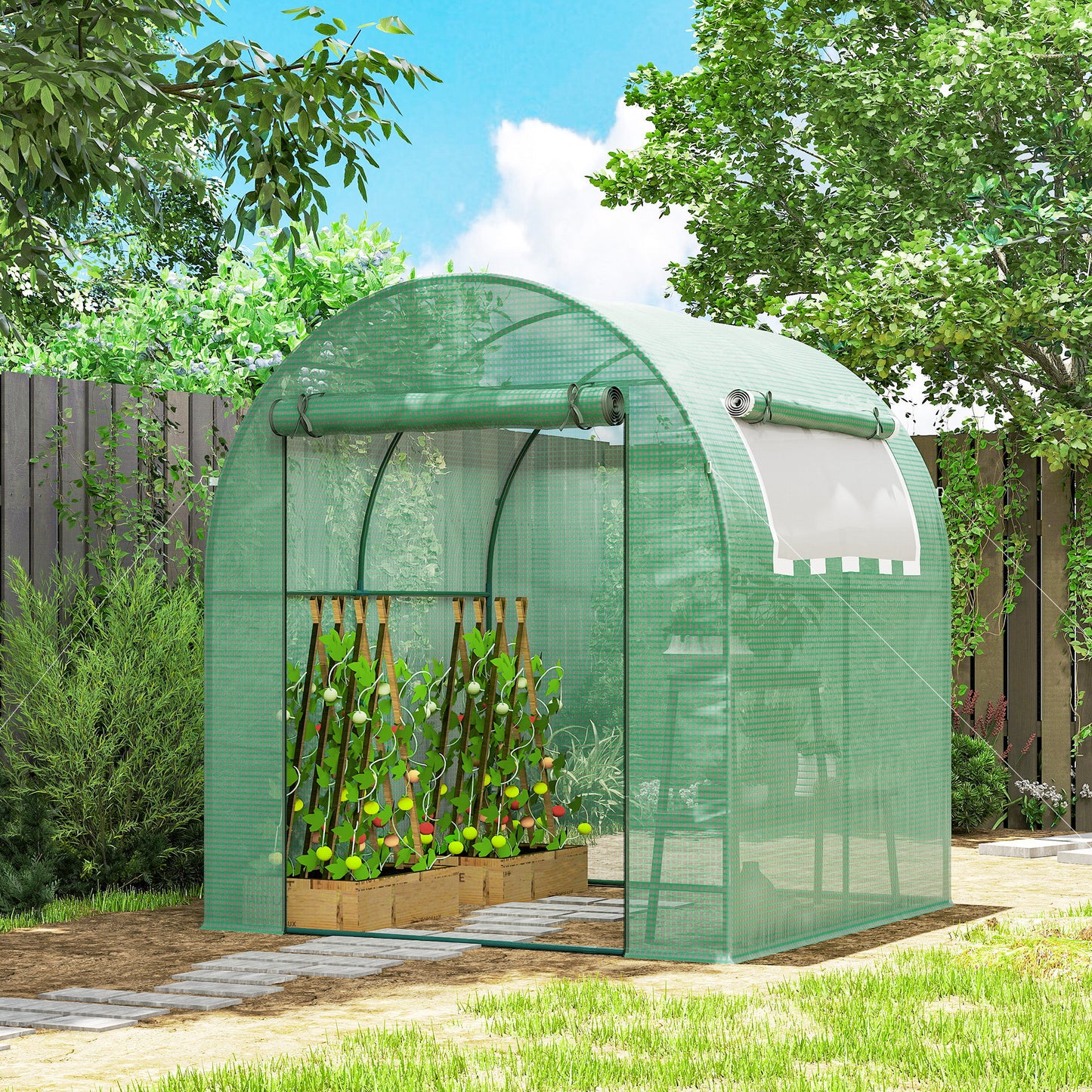 Walk in Polytunnel Greenhouse