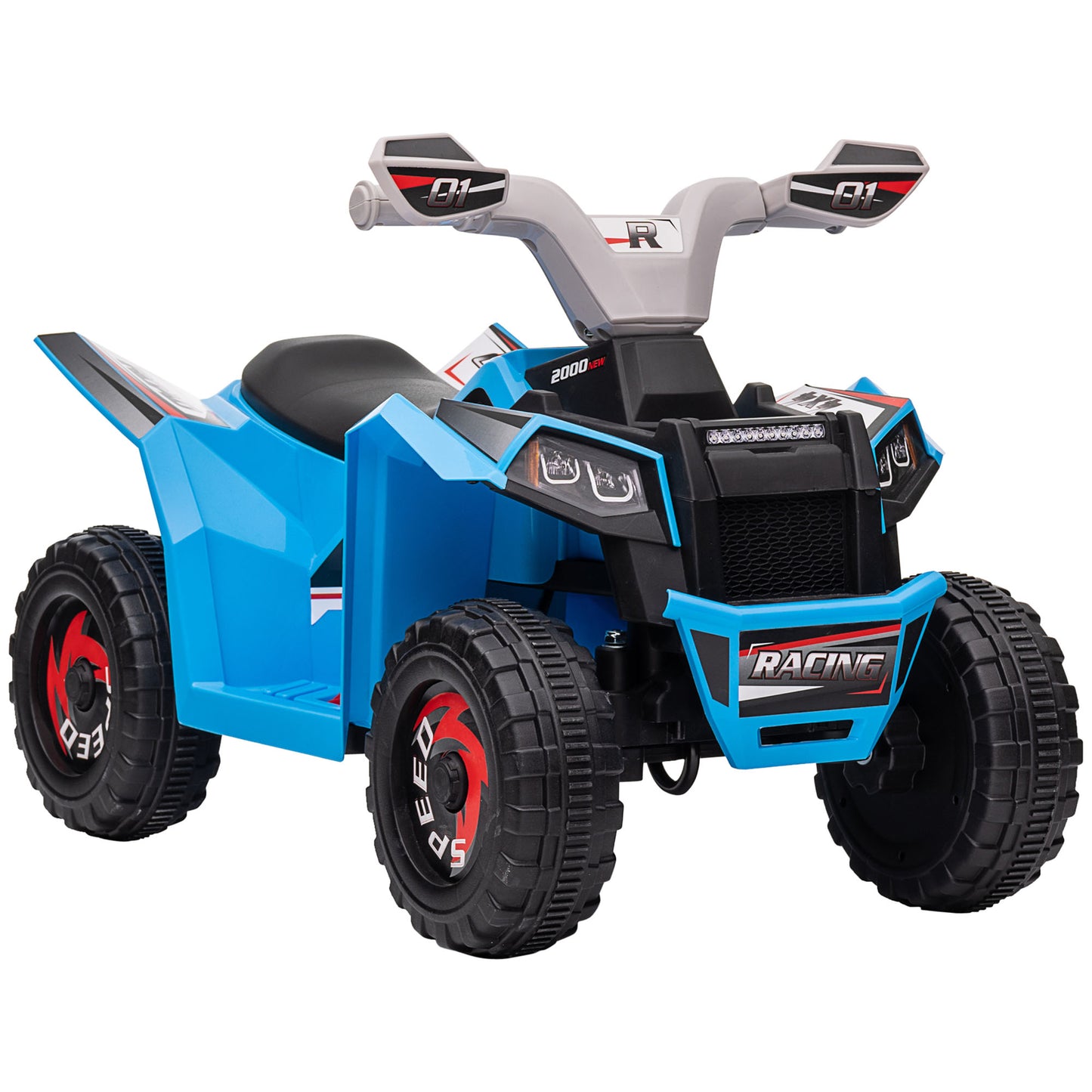 6V Quad Bike with Wear-Resistant Wheels, Forward Backward Function